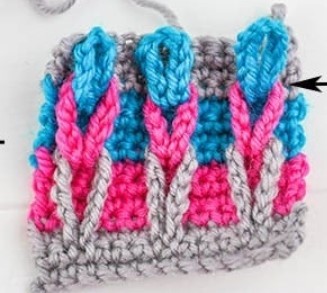 Chain Cables Stitch Crochet Photo Tutorial