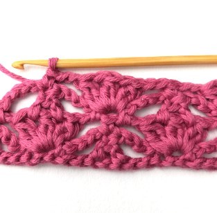 Flower and Triangle Crochet Stitch Photo Tutorial