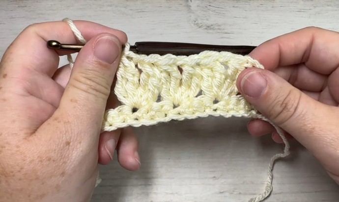 How to Crochet the Triple Cluster V-Stitch Photo Tutorial