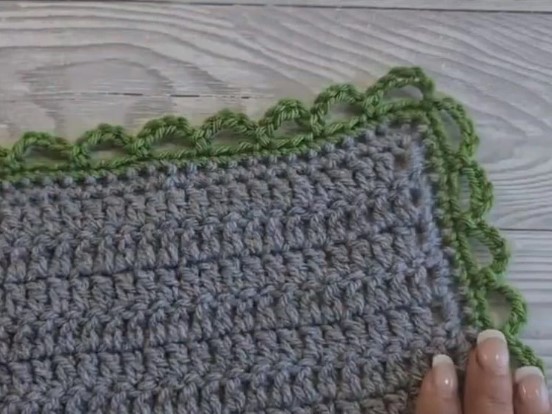 Crochet Easy Lace Border (aka Chain Border) Photo Tutorial