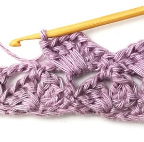 Crossed Fan Crochet Stitch Photo Tutorial
