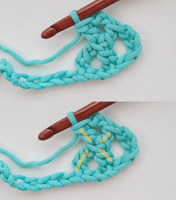 Treble Cross Crochet Stitch Photo Tutorial