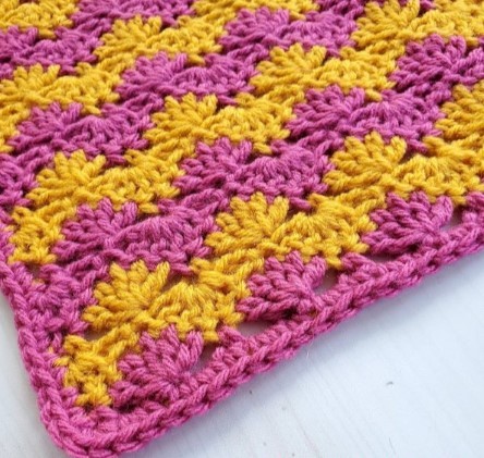 Interlocking Shell Crochet Stitch Tutorial