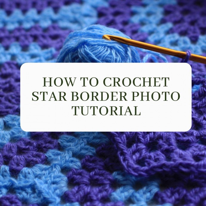 How to Crochet Star Border Photo Tutorial