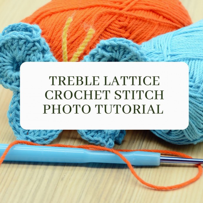 Treble Lattice Stitch Crochet Stitch Photo Tutorial