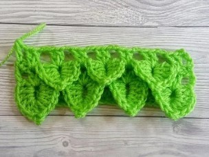 How to Crochet the Pointy Crocodile Stitch Photo Tutorial