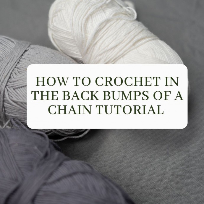 How to Crochet in the Back Bumps of a Chain Tutorial