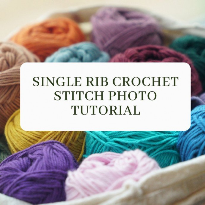 Single Rib Crochet Stitch Photo Tutorial