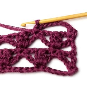 Triangle Cluster Crochet Stitch Photo Tutorial