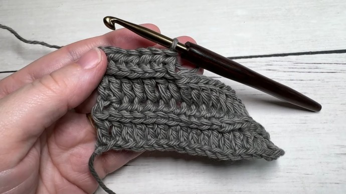 How to Crochet the Raised Ridges Stitch Photo Tutorial