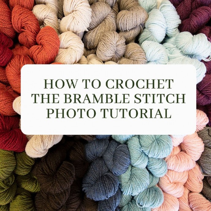 How to Crochet the Bramble Stitch Photo Tutorial