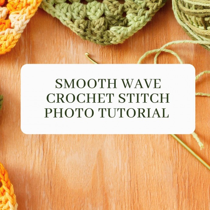 Smooth Wave Crochet Stitch Photo Tutorial