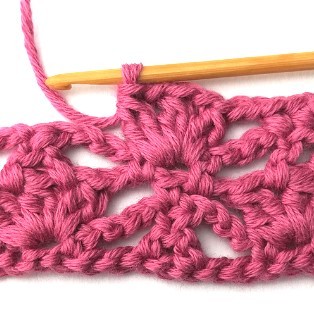 Flower and Triangle Crochet Stitch Photo Tutorial