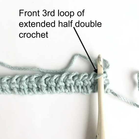 Crochet Faux Knit 2×2 Rib Stitch Photo Tutorial