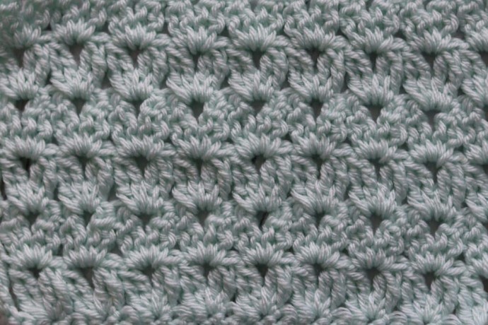 How to Crochet the Triple Cluster V-Stitch Photo Tutorial