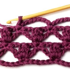 Triangle Cluster Crochet Stitch Photo Tutorial