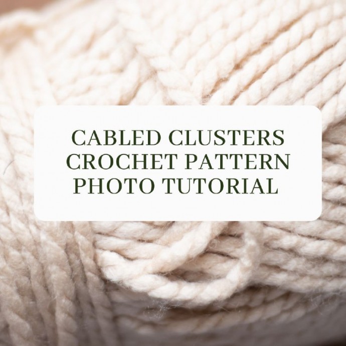 Cabled Clusters Crochet Pattern Photo Tutorial