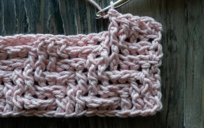 Diagonal Stripes Crochet Stitch Tutorial