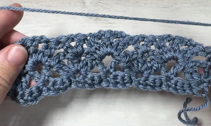 How to Crochet the Shelled Cluster Stitch Photo Tutorial