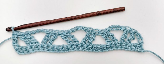 Treble Lattice Stitch Crochet Stitch Photo Tutorial