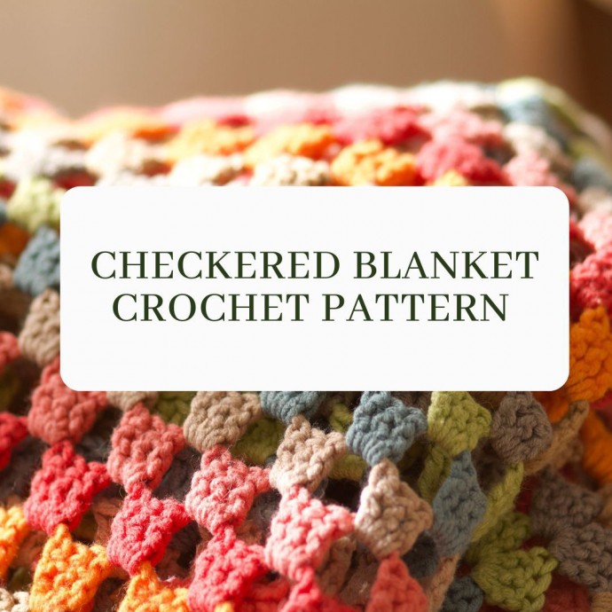 Checkered Blanket Crochet Pattern