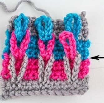 Chain Cables Stitch Crochet Photo Tutorial