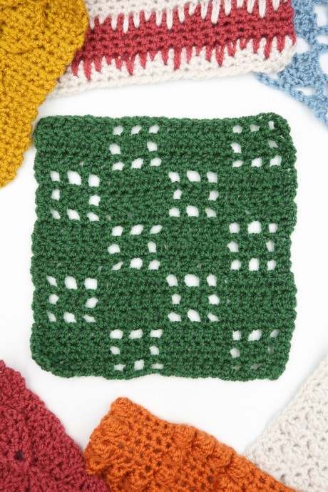 Cubist Flower Crochet Stitch