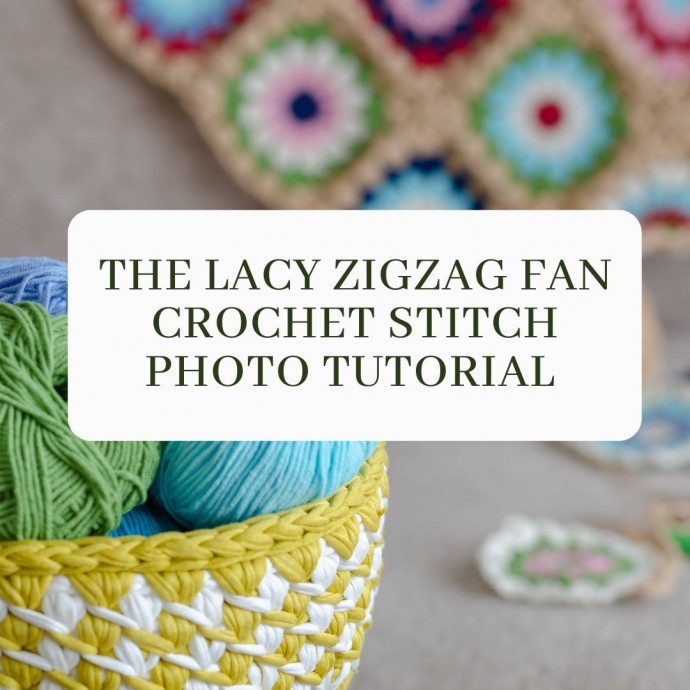 The Lacy Zigzag Fan Crochet Stitch Photo Tutorial