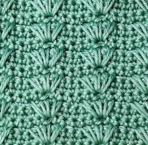 Spiked Stacked Triangles Crochet Stitch Photo Tutorial