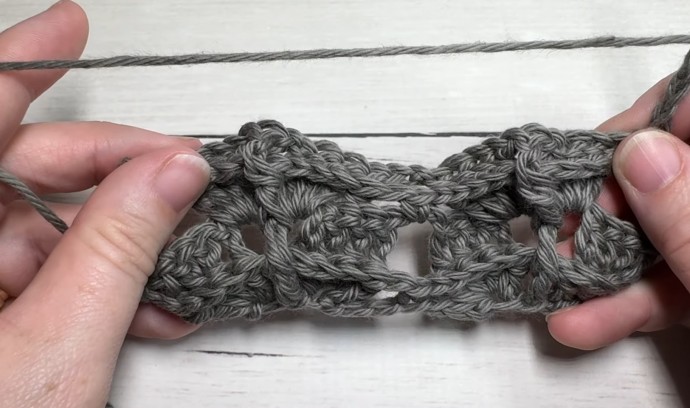 How to Crochet the Ribbed Herringbone Stitch Photo Tutorial