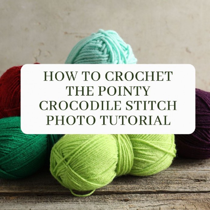 How to Crochet the Pointy Crocodile Stitch Photo Tutorial