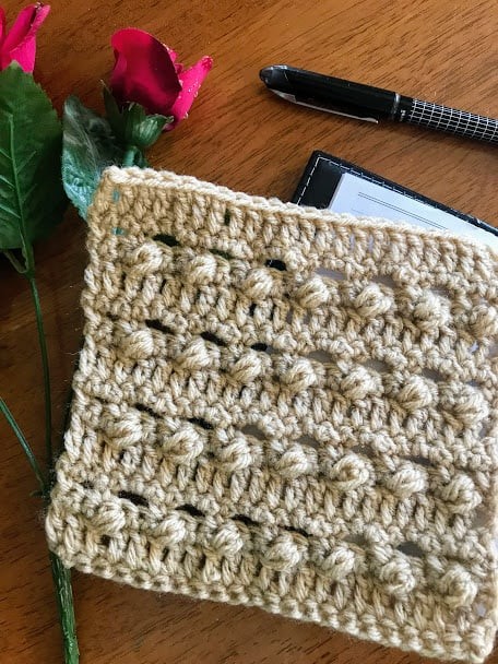 How to Crochet the Bobble Eyelet Stitch Tutorial