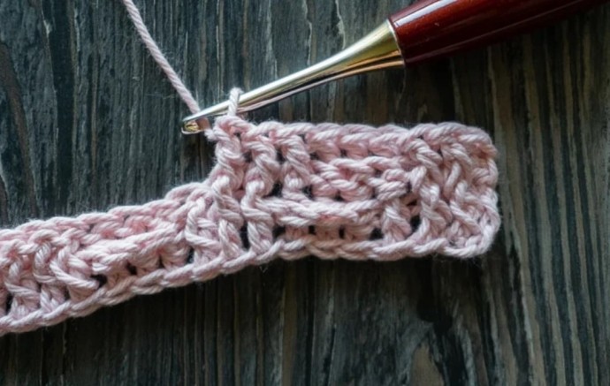 Diagonal Stripes Crochet Stitch Tutorial