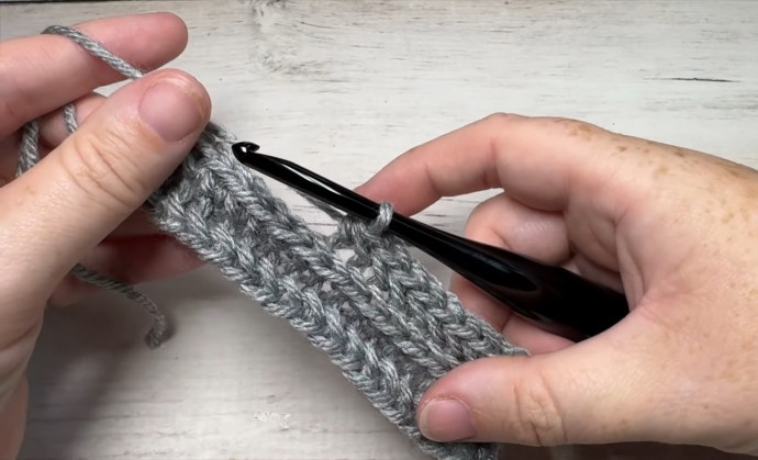 Herringbone Ribbing Crochet Stitch Photo Tutorial