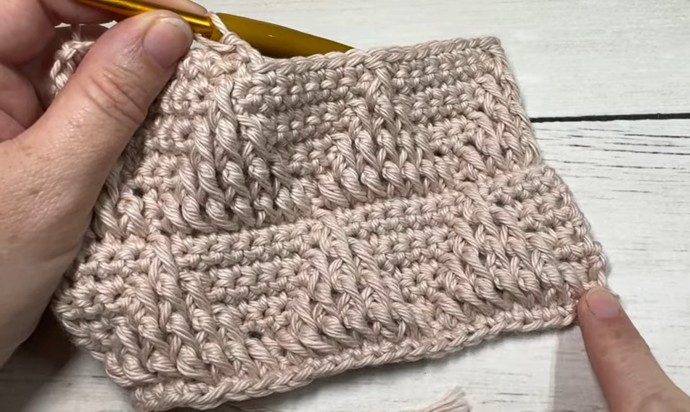 How to Crochet the Embossed Triangle Stitch Photo Tutorial