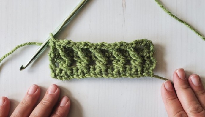 Crossed Ripple Crochet Stitch Photo Tutorial