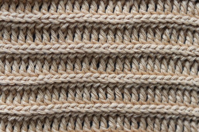 How to Crochet the Raised Ridges Stitch Photo Tutorial