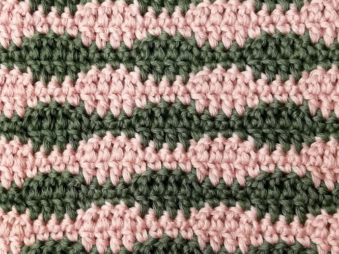 Smooth Wave Crochet Stitch Photo Tutorial