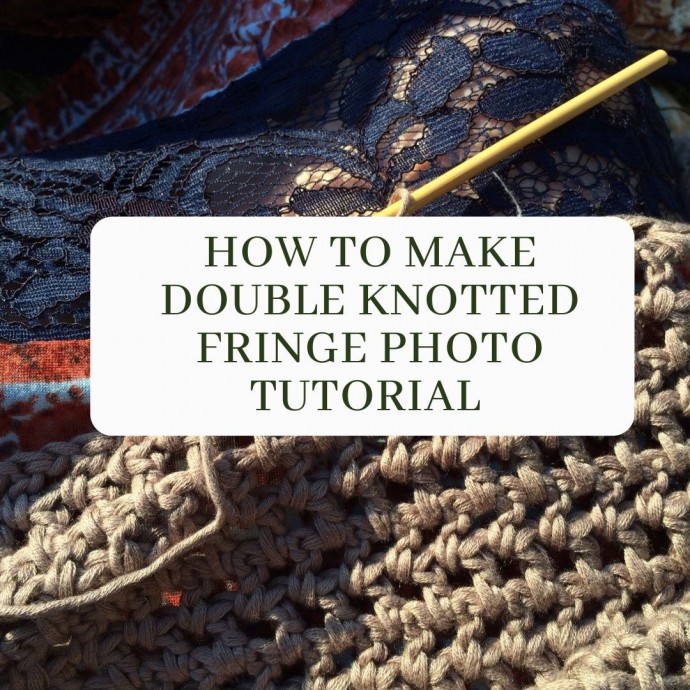 How to Make Double Knotted Fringe Photo Tutorial