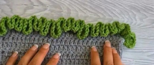 Crochet Ruffled Edge Blanket Border Photo Tutorial