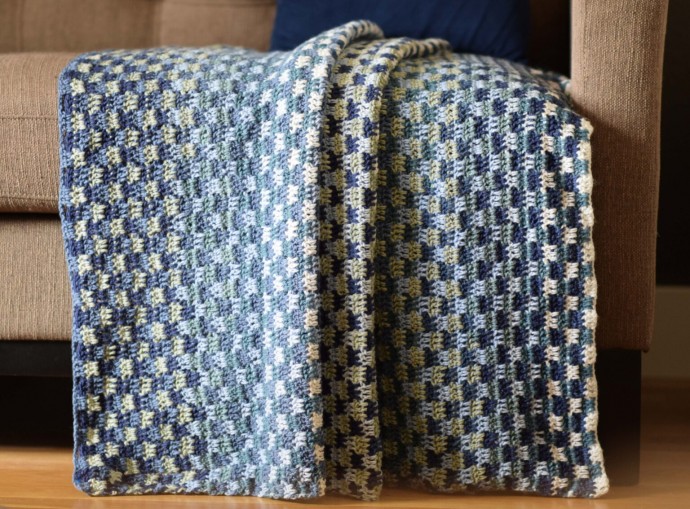 Checkered Blanket Crochet Pattern