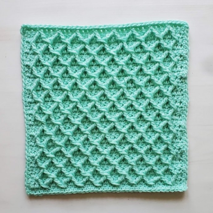 Diamond Trellis Crochet Stitch Tutorial