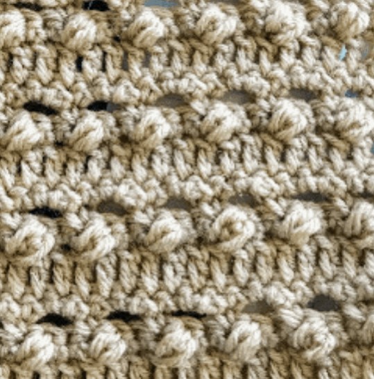 How to Crochet the Bobble Eyelet Stitch Tutorial