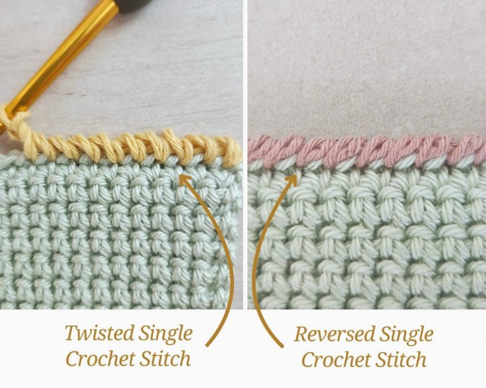 Twisted Single Crochet Photo Tutorial