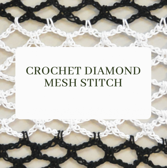 Crochet Diamond Mesh Stitch