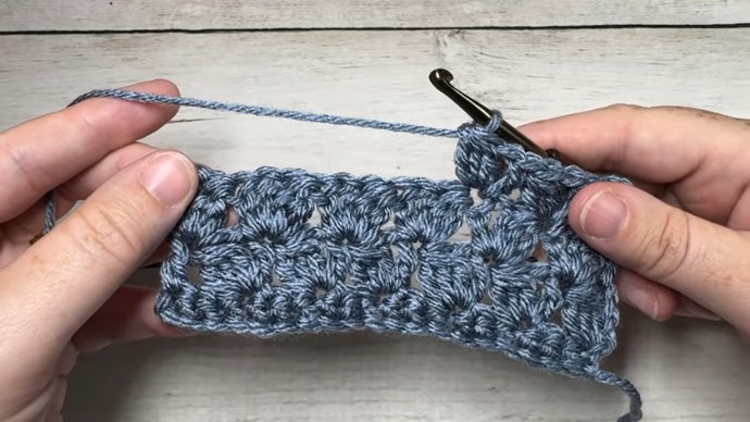 How to Crochet the Slanted Clusters Stitch Photo Tutorial