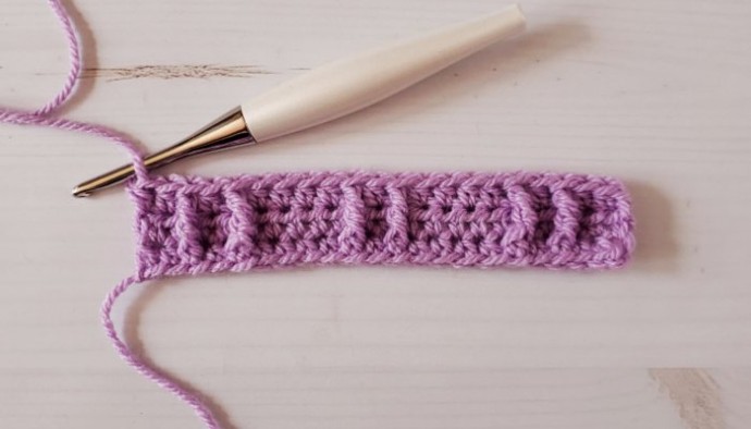 Popcorn Twist Cable Crochet Stitch Photo Tutorial