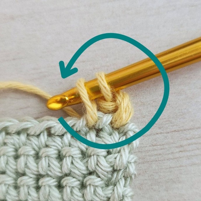 Twisted Single Crochet Photo Tutorial