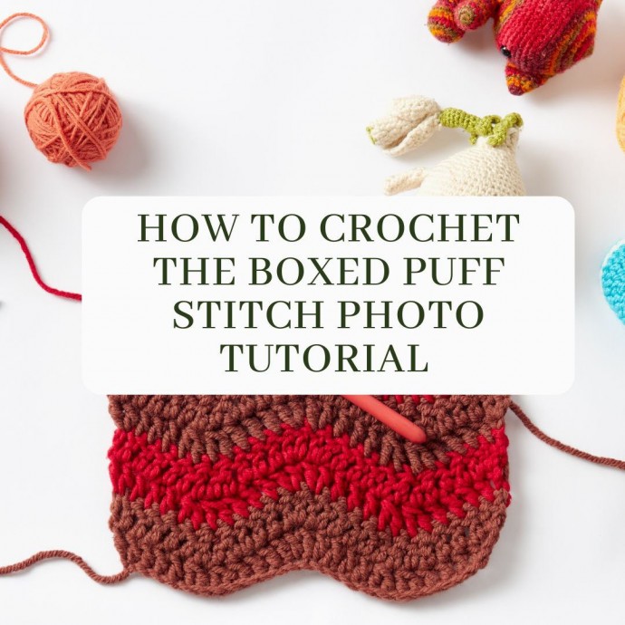 How to Crochet the Boxed Puff Stitch Photo Tutorial