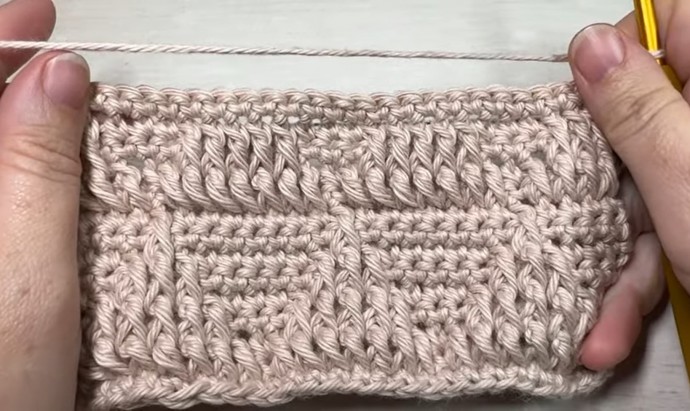 How to Crochet the Embossed Triangle Stitch Photo Tutorial